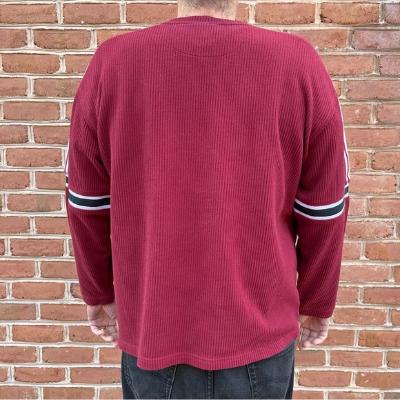 Extreme quality burgundy ribbed knit top size XXL - Picture 2 of 9